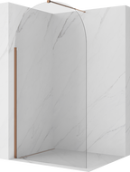 Mexen Kioto-Q ścianka prysznicowa Walk-in 110 x 200 cm, transparent 8 mm, różowe złoto - 800-110-101-60-00-Q