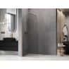 Mexen Kioto-Q ścianka prysznicowa Walk-in 80 x 200 cm, transparent 8 mm, miedź szczotkowana - 800-080-101-65-00-Q