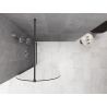 Mexen Kioto-Q tuš stena Walk-in 90 x 200 cm, prozorna 8 mm, krtačen v barvi pištolno siva - 800-090-101-66-00-Q