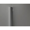 Mexen Kioto-Q διαχωριστικό ντουζιέρας Walk-in 90 x 200 cm, διαφανές 8 mm, γκρι όπλου