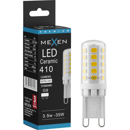 Mexen Aura Dimmbarer LED-Leuchtmittel G9, 3,5W, Neutral - 4000K, 410 lm - L122-G9-0340-01