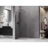 Mexen Kioto-Q ścianka prysznicowa Walk-in 80 x 200 cm, transparent 8 mm, czarna - 800-080-101-70-00-Q
