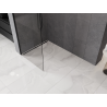 Mexen Kioto-Q ścianka prysznicowa Walk-in 80 x 200 cm, transparent 8 mm, czarna - 800-080-101-70-00-Q