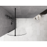 Mexen Kioto-Q tuš zaslon Walk-in 90 x 200 cm, prozoren 8 mm, črn - 800-090-101-70-00-Q