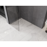 Mexen Kioto-Q tuš zaslon Walk-in 90 x 200 cm, prozoren 8 mm, črn - 800-090-101-70-00-Q
