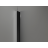 Mexen Kioto-Q ścianka prysznicowa Walk-in 100 x 200 cm, transparent 8 mm, czarna - 800-100-101-70-00-Q