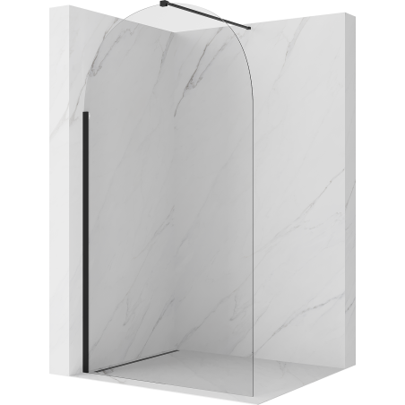 Mexen Kioto-Q ścianka prysznicowa Walk-in 100 x 200 cm, transparent 8 mm, czarna - 800-100-101-70-00-Q