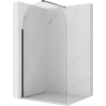 Mexen Kioto-Q walk-in tuš pregrada 100 x 200 cm, prozirno 8 mm, crna - 800-100-101-70-00-Q