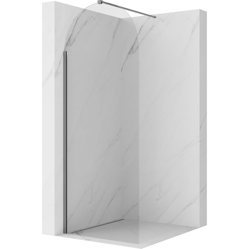 Mexen Kioto-Q Walk-in tuš stena 80 x 200 cm, prozorna 8 mm, barva pištolo metal - 800-080-101-95-00-Q
