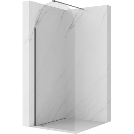 Mexen Kioto-Q ścianka prysznicowa Walk-in 80 x 200 cm, transparent 8 mm, gun metal - 800-080-101-95-00-Q