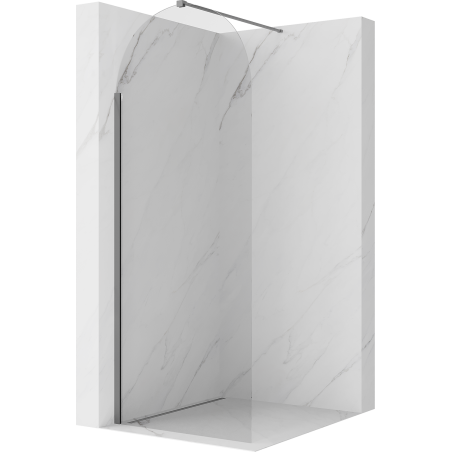 Mexen Kioto-Q Walk-in tuš stena 80 x 200 cm, prozorna 8 mm, barva pištolo metal - 800-080-101-95-00-Q