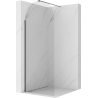 Mexen Kioto-Q Walk-in tuš stena 80 x 200 cm, prozorna 8 mm, barva pištolo metal - 800-080-101-95-00-Q