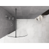Mexen Kioto-Q ścianka prysznicowa Walk-in 80 x 200 cm, transparent 8 mm, gun metal - 800-080-101-95-00-Q