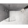 Mexen Kioto-Q Walk-in tuš stena 80 x 200 cm, prozorna 8 mm, barva pištolo metal - 800-080-101-95-00-Q