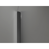 Mexen Kioto-Q ścianka prysznicowa Walk-in 120 x 200 cm, transparent 8 mm, gun metal - 800-120-101-95-00-Q