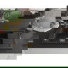 Mexen Elias Granitspüle, 1-Becken mit Abtropffläche und Küchenarmatur Duero, schwarz/gold Metallic - 6511-75-671600-50