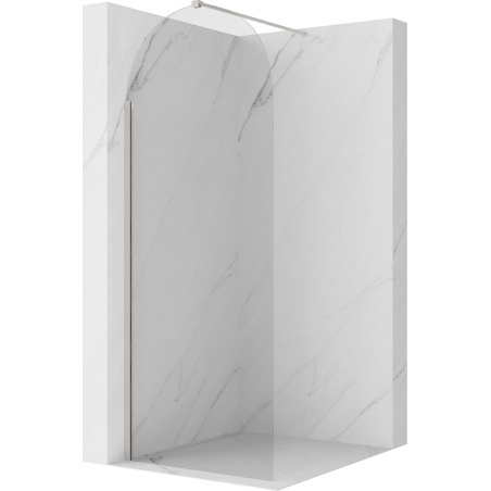 Mexen Kioto-Q ścianka prysznicowa Walk-in 80 x 200 cm, transparent 8 mm, nikiel szczotkowany - 800-080-101-97-00-Q