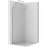 Mexen Kioto-Q ścianka prysznicowa Walk-in 80 x 200 cm, transparent 8 mm, nikiel szczotkowany - 800-080-101-97-00-Q
