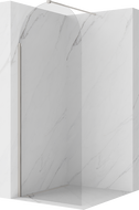 Mexen Kioto-Q ścianka prysznicowa Walk-in 90 x 200 cm, transparent 8 mm, nikiel szczotkowany - 800-090-101-97-00-Q