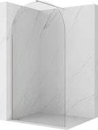 Mexen Kioto-Q ścianka prysznicowa Walk-in 110 x 200 cm, transparent 8 mm, nikiel szczotkowany - 800-110-101-97-00-Q