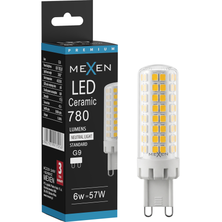 Mexen Aura LED Λάμπα με ροοστάτη G9, 6W, Ουδέτερη - 4000K, 780 lm - L122-G9-0640-01
