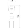 Mexen Oris żarówka LED G4, 1,5W, Ciepła - 3000K, 185 lm - L115-G4-0130-01