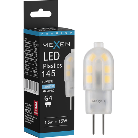 Mexen Oris LED žarnica G4, 1,5W, Hladna - 6500K, 145 lm - L115-G4-0165-03