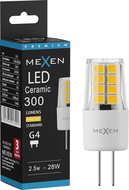 Mexen Oris LED žarnica G4, 2,5W, Topla - 3000K, 300 lm - L115-G4-0230-01
