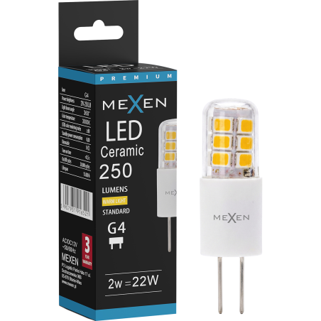 Mexen Oris LED-Lampe G4, 2W, Warm - 3000K, 250 lm - L115-G4-0230-02
