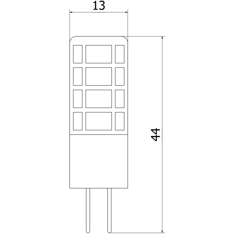 Mexen Oris żarówka LED G4, 3W, Ciepła - 3000K, 360 lm - L115-G4-0330-01