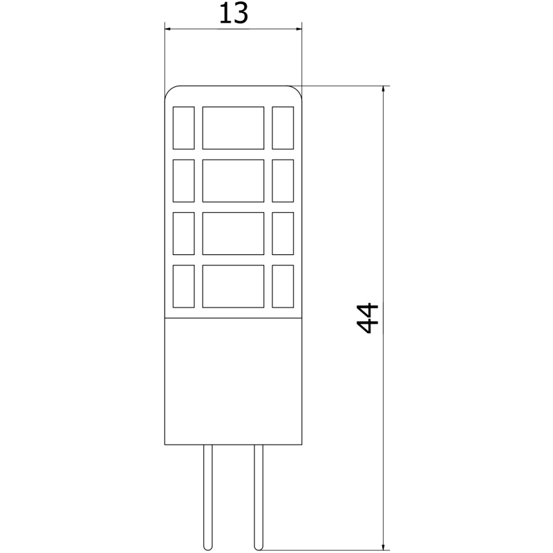 Mexen Oris żarówka LED G4, 3W, Neutralna - 4000K, 380 lm - L115-G4-0340-01