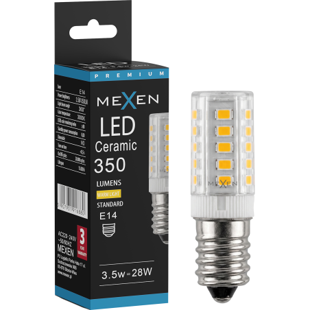 Mexen Aura Lampadina LED E14, 3,5W, Calda - 3000K, 350 lm - L121-E14-0330-01