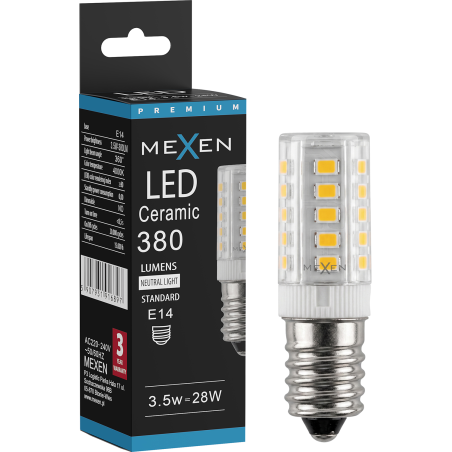 Mexen Aura LED-pirn E14, 3,5 W, Neutraalne - 4000K, 380 lm - L121-E14-0340-01