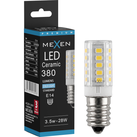 Mexen Aura LED-Glühbirne E14, 3,5W, Kalt - 6500K, 380 lm - L121-E14-0365-01