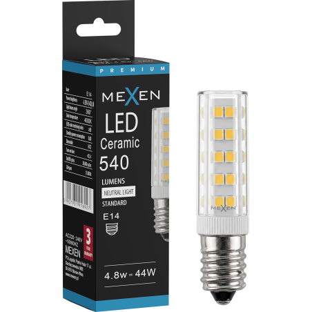 Mexen Aura LED-lamp E14, 4,8W, Neutraal - 4000K, 540 lm - L121-E14-0540-01