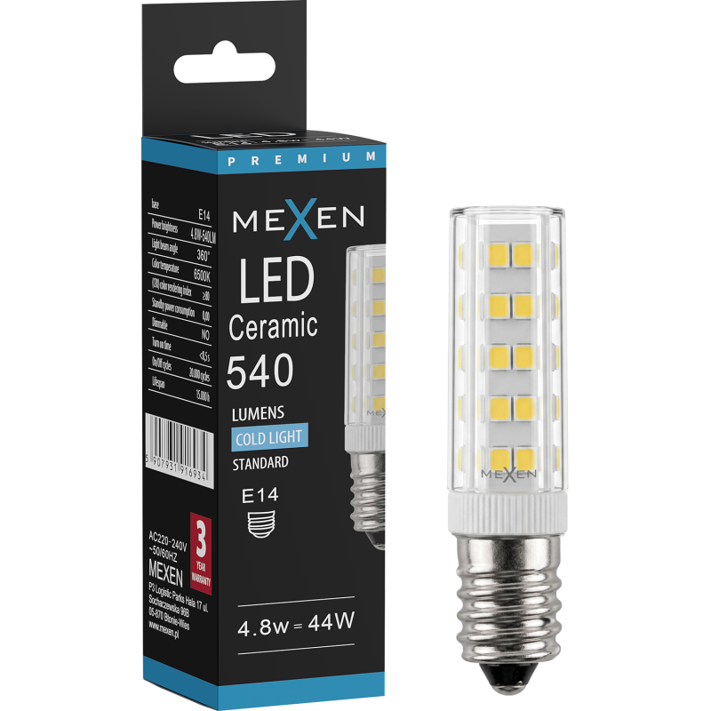 Mexen Aura LED žarulja E14, 4,8W, Hladna - 6500K, 540 lm - L121-E14-0565-01