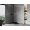 Mexen Mist-B kabina prysznicowa uchylna 75 x 75 cm, transparent, gun metal - 8A2T-075-075-95-00