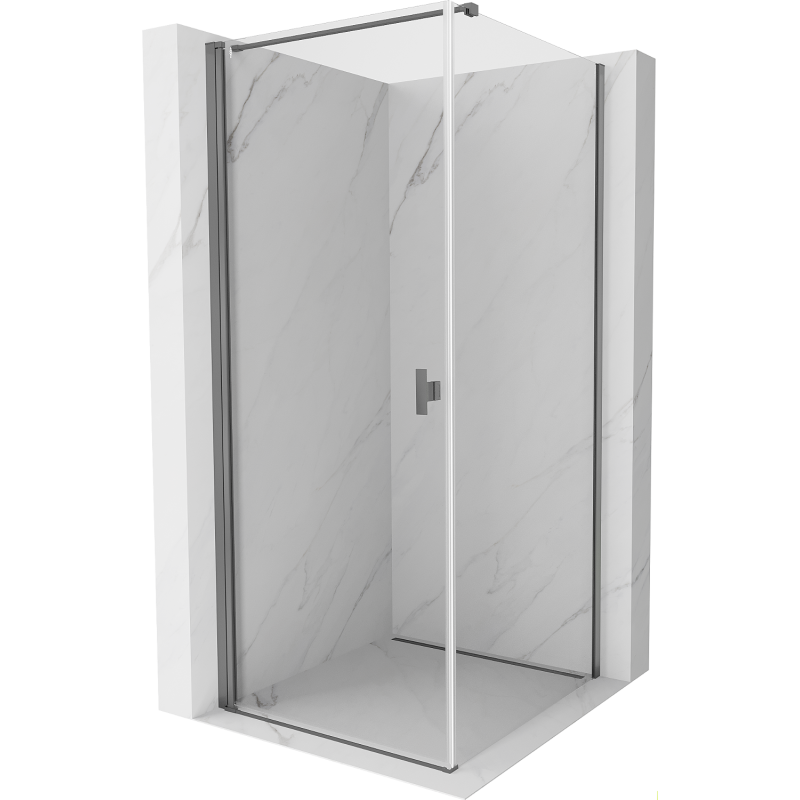Mexen Mist-B vikbar duschkabin 90 x 90 cm, transparent, gun metal - 8A2T-090-090-95-00