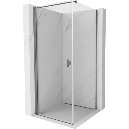 Mexen Mist-B vikbar duschkabin 90 x 90 cm, transparent, gun metal - 8A2T-090-090-95-00