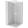 Mexen Mist-B Cabina doccia a battente Duo 70 x 70 cm, trasparente, bianca - 8A2-070-070-20-00