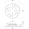 Mexen UniC supporto per terrazza regolabile per piastre 35-70 mm - C9902-035-070