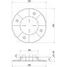 Mexen UniC supporto per terrazza regolabile per lastre 27-36 mm - C9902-027-036