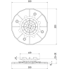 Mexen UniC soporte de terraza regulable autonivelante para placas de 25-30 mm - C9903-025-030