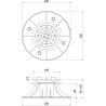 Mexen UniC supporto per terrazze regolabile autolivellante per piastre 76-155 mm - C9903-076-155