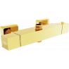 Mexen Cube torneira de chuveiro termostática, dourada - 77250-50