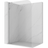 Mexen Kioto-P L tuš stena Walk-in 110 x 200 cm, prozorna 8 mm, krom - 800-110-103-01-00-P