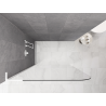 Mexen Kioto-P L ścianka prysznicowa Walk-in 70 x 200 cm, transparent 8 mm, biała - 800-070-103-20-00-P