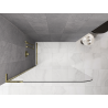 Mexen Kioto-P L ścianka prysznicowa Walk-in 80 x 200 cm, transparent 8 mm, złota - 800-080-103-50-00-P