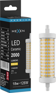 Mexen Vega Lampadina LED dimmerabile R7S, 18W, Calda - 3000K, 2000 lm - L125-R7S-1830-02