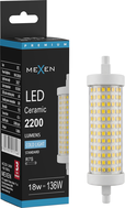 Mexen Vega żarówka LED ściemnialna R7S, 18W, Zimna - 6500K, 2200 lm - L125-R7S-1865-02